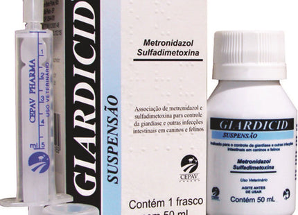 Antiparasitário Interno Giardicid Suspensão 50ml para Cães
