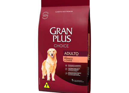 Imagem do produto Ração Seca Granplus Choice Carne e Frango para Cachorros, tipo Ração Seca, marca Granplus.