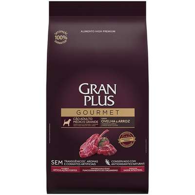Ração Seca Granplus Gourmet Ovelha em Pacotes Individuais para Gatos Castrados