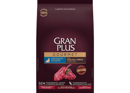 Imagem do produto Ração Seca Granplus Gourmet Ovelha para Gatos Castrados, tipo Ração Seca, marca Granplus.