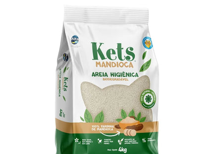 Granulado Higiênico Kets – Extrato de Mandioca 1 kg e 4 kg