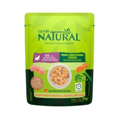 Imagem do produto Ração Úmida Guabi Nat Salmão e Frango para Gatos Adultos, tipo Ração Úmida, marca Guabi Nat.