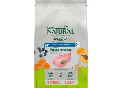 Imagem do produto Ração Seca Guabi Natural Grain Free Frango e Lente para Cachorros Adultos de Porte Pequeno, tipo Ração Seca, marca Guabi Natural.