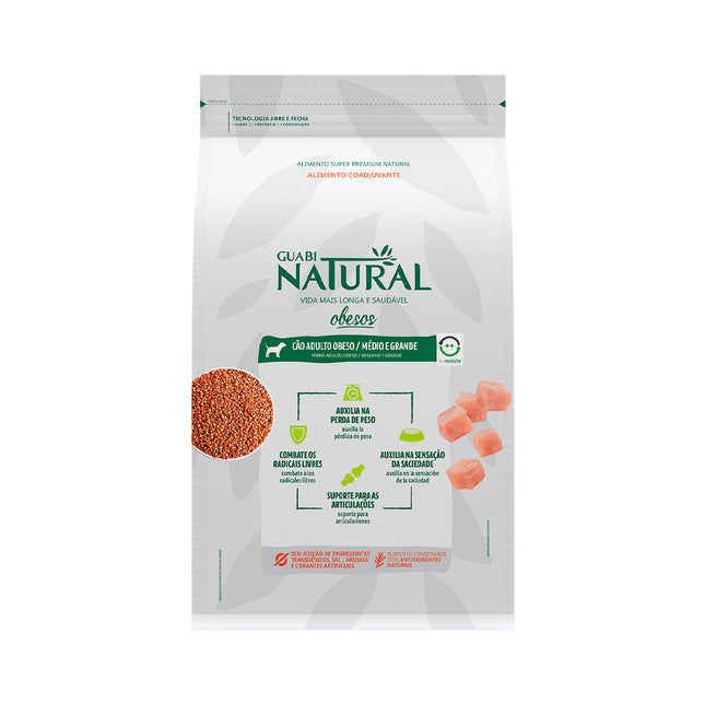 Imagem do produto Ração Seca Guabi Natural Obesos para Cachorros de Porte Médio e Grande, tipo Ração Seca, marca Guabi Natural.