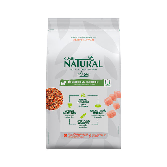 Imagem do produto Ração Seca Guabi Natural Obesos para Cachorros de Porte Pequeno, tipo Ração Seca, marca Guabi Natural.