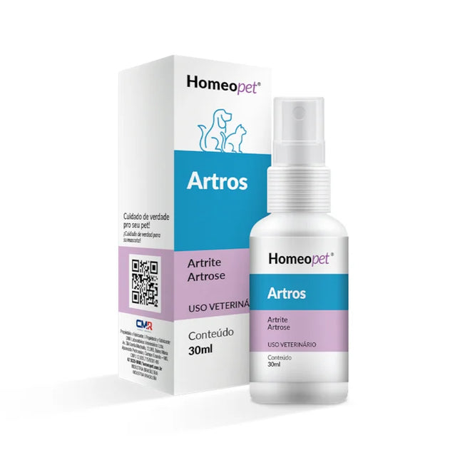 Imagem do produto Suplemento Articular Homeopet Artros 30ml para Cães e Gatos, tipo Suplemento Articular, marca Homeopet.