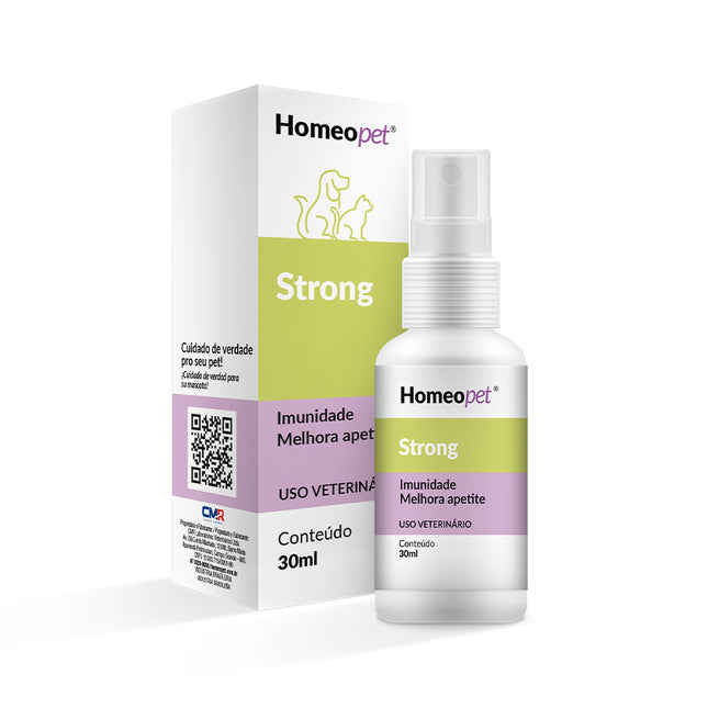 Suplemento Homeopet Strong 30ml para Cães e Gatos