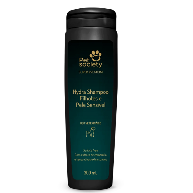 Shampoo Hydra Super Premium Filhotes e Pele Sensível 300 mL – Pet Society