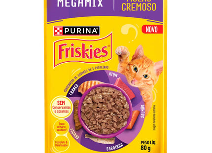 Friskies Megamix Sachê para Gatos Adultos 80 g