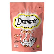 Snack Dreamies Salmão para Gatos Adultos