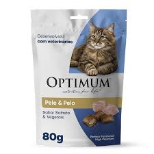 Petisco Optimum Cat Pelo e Pele