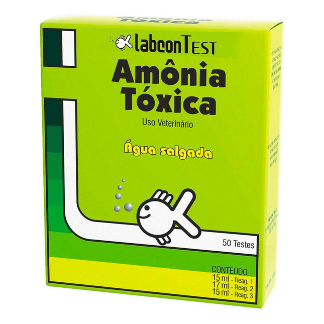 Imagem do produto Teste Labcon Amonia Água Salgada, tipo Teste de amônia para aquários, marca Labcon.