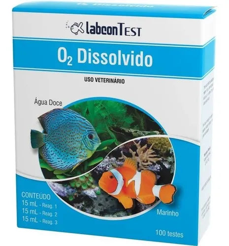 Imagem do produto Teste Labcon O2 Dissolvido, tipo Teste de teor de oxigênio para aquários, marca Labcon.
