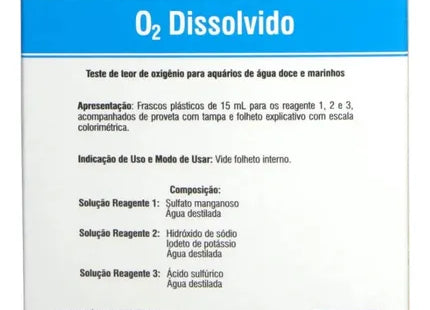 Imagem do produto Teste Labcon O2 Dissolvido, tipo Teste de teor de oxigênio para aquários, marca Labcon.
