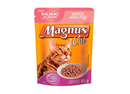 Imagem do produto Ração Úmida Magnus Salmão para Gatos Adultos, tipo Ração Úmida, marca Magnus.