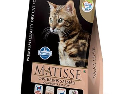 Imagem do produto Ração Seca Matisse Salmão para Gatos Castrados, tipo Ração Seca, marca Matisse.