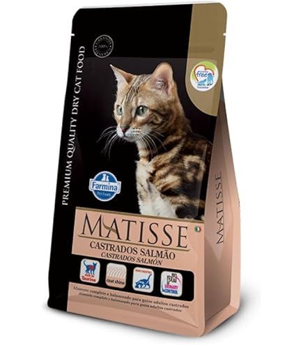 Imagem do produto Ração Seca Matisse Salmão para Gatos Castrados, tipo Ração Seca, marca Matisse.