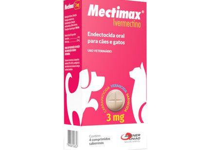 Antiparasitário Interno Mectimax Ivermectina 3mg para Cães