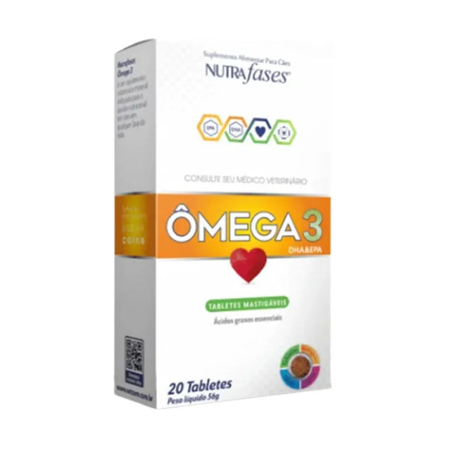 Nutrafases Ômega 3 Suplemento Alimentar para Cães