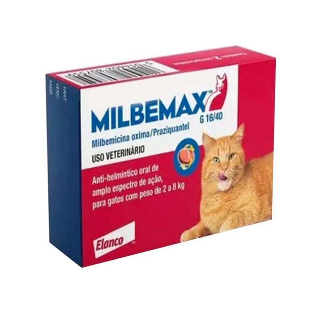 Milbemax Gato (2–8 kg) – 2 Comprimidos (Milbemax G)