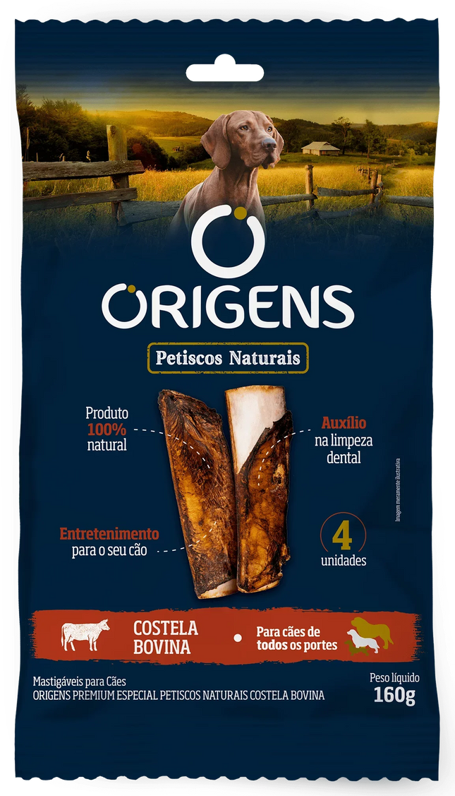 Petisco Natural Origens – Costela Bovina 100g