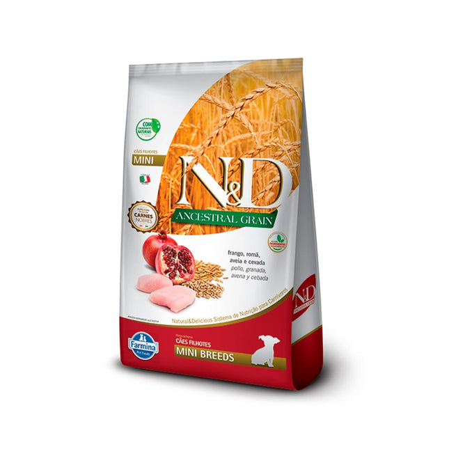 Imagem do produto Ração Seca N&D Ancestral Frango para Cachorros Filhotes de Porte Pequeno, tipo Ração Seca, marca N&D Ancestral.