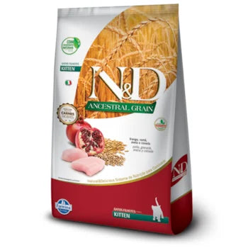 Imagem do produto Ração Seca N&D Ancestral Frango para Gatos Filhotes, tipo Ração Seca, marca N&D Ancestral.
