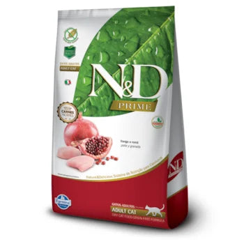 Imagem do produto Ração Seca N&D Prime Frango para Gatos Adultos, tipo Ração Seca, marca N&D Prime.