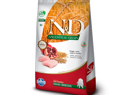Imagem do produto Ração Seca N&D Ancestral Frango para Cachorros Filhotes de Porte Grande, tipo Ração Seca, marca N&D.