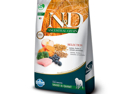 Imagem do produto Ração Seca N&D Ancestral Selection para Cachorros Adultos de Porte Grande e Gigante, tipo Ração Seca, marca N&D.