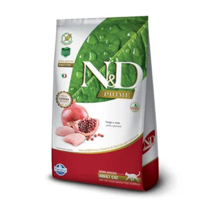 Imagem do produto Ração Seca N&D Prime Feline Frango para Gatos Adultos, tipo Ração Seca, marca N&D.