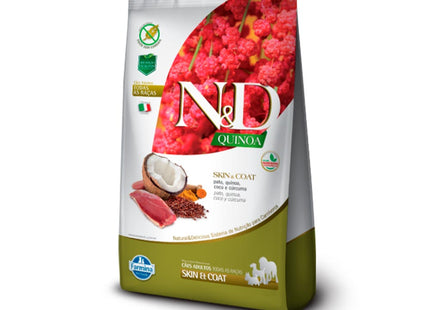 Imagem do produto Ração Seca N&D Quinoa Skin Pato para Cachorros Adultos, tipo Ração Seca, marca N&D.