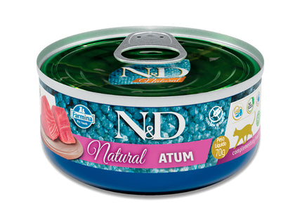 Ração Úmida N&D Feline Natural Atum e Camarão para Gatos