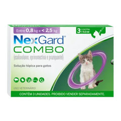 NexGard Combo Gatos 0,9 ml –  (2,5–7,5 kg)