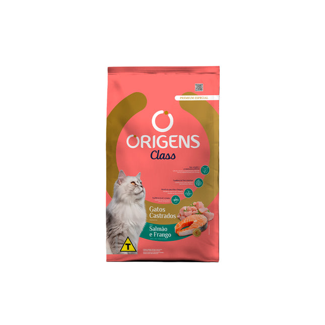 Imagem do produto Ração Seca Origens Class para Gatos Castrados, tipo Ração Seca, marca Origens.
