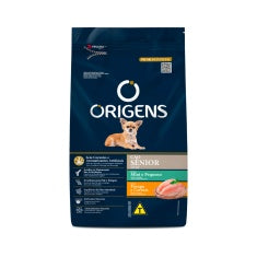 Imagem do produto Ração Seca Origens Frango e Cereais para Cachorros Sênior de Porte Pequeno, tipo Ração Seca, marca Origens.