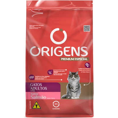 Imagem do produto Ração Seca Origens Salmão para Gatos Adultos, tipo Ração Seca, marca Origens.