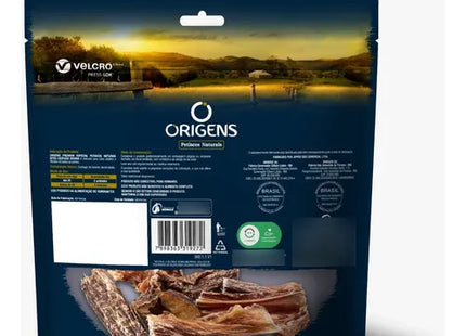 Imagem do verso do produto Snack Origens Esofago para Cachorros, tipo Snack, marca Origens.