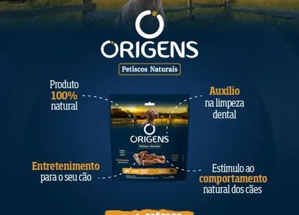 Imagem promocional do produto Snack Origens Esofago para Cachorros, tipo Snack, marca Origens.