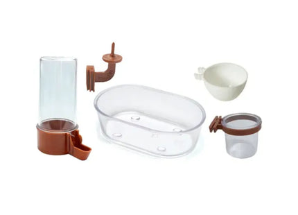 Kit Pássaros Malha Fina Marrom – Acessórios para Gaiola Mr Pet