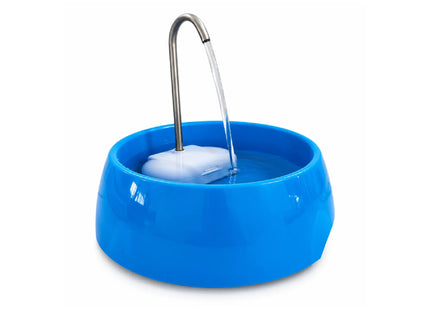Fonte Bebedouro Aqua Mini Bivolt Azul 1,2 L para Cães e Gatos Amicus