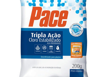 Cloro Pace Tricloro Pastilha Tabletão 200 g – Cloro Estabilizado para Piscinas