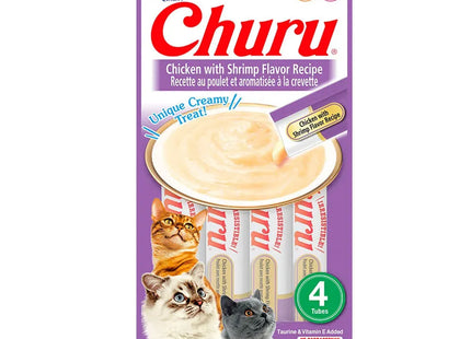 Churu Galinha com Camarão 56 g – Petisco para Gatos