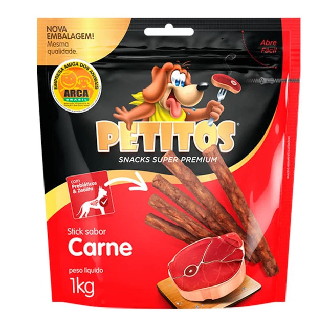 Imagem do produto Snack Petitos Palito de Carne para Cachorros, tipo Snack, marca Petitos.