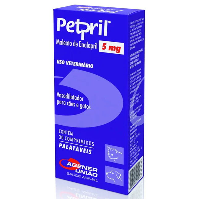 Antihipertensivo Super Mix Petpril 5mg para Cães