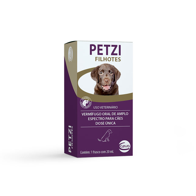 Imagem do produto Antiparasitário Interno Petzi Plus Suspensão 20ml para Cães, tipo Antiparasitário Interno, marca Petzi Plus.