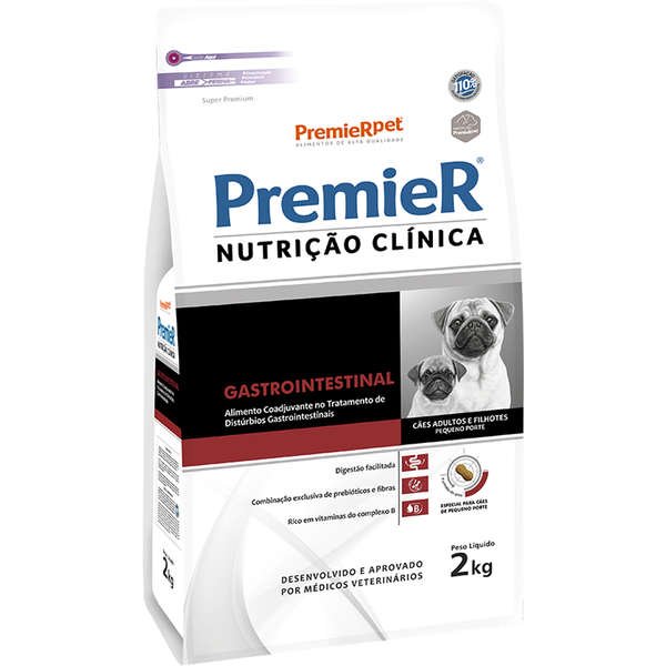 PremieR Nutrição Clínica Gastrointestinal Cães Pequeno Porte