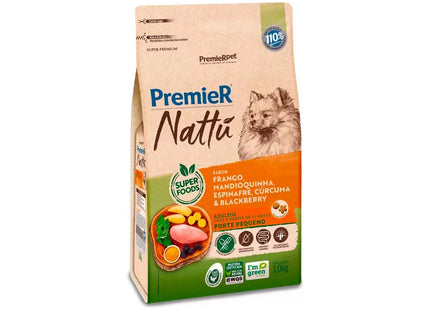 Ração Premier Nattu Cães Adultos Raças Pequenas
