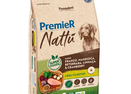 Premier Nattu Ração para Cães Filhotes Raças Médias e Grandes