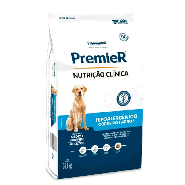 Premier Nutrição Clínica Hipoalergênico Cordeiro e Arroz